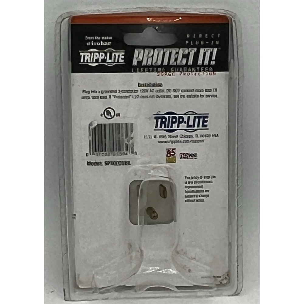 Tripp Lite SPIKECUBE 1 Outlet 600 Joule Surge Protection New - Picture 2 of 2
